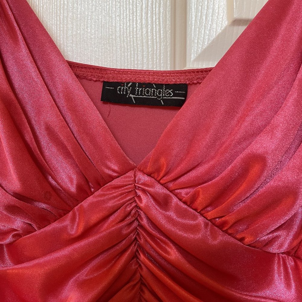 City Triangles Hot Pink striped dress - Picture 5 of 7